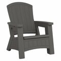 Grilltown Adirondack Chair with Storage Peppercorn GR3074985